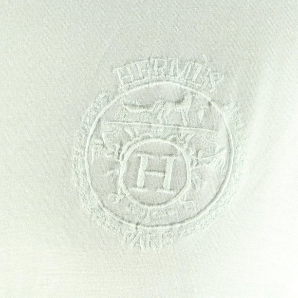 Hermès Vintage Embroidered Logo Tee Shirt - Picture 2 of 2